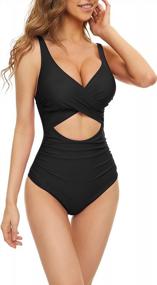 img 4 attached to Women'S Tummy Control Cut Out One Piece Swimsuit - YgneeDom Monokini Bathing Suit