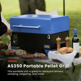 img 3 attached to ASMOKE AS350 Portable Wood Pellet Grill & Smoker, Superheated Steam Technology, 8-In-1 Cooking Versatility, 256 Sq In Navy Blue