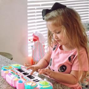 img 2 attached to Pink Toddler Piano Toy For 12-18 Month Olds - Educational & Fun Musical Toy Gift
