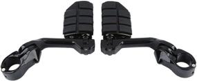 img 1 attached to 🏍️ XFMT Highway Pegs 1.25" Adjustable Footpeg Footrest for Harley Davidson, Honda, Yamaha, Kawasaki & More - Perfect for Bobbers, Choppers, Cafe Racers, ATVs, UTVs, and Scooters