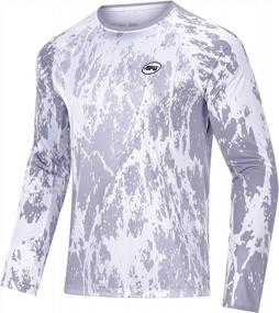 img 1 attached to Сохраняйте прохладу и будьте в безопасности: мужские рубашки с длинным рукавом UPF 50+ от Sponeed для защиты от солнца