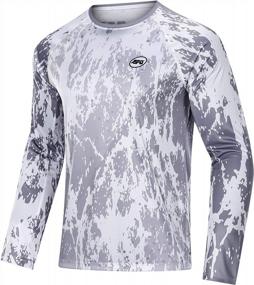 img 4 attached to Сохраняйте прохладу и будьте в безопасности: мужские рубашки с длинным рукавом UPF 50+ от Sponeed для защиты от солнца