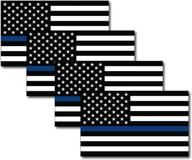 🚓 thin blue line american flag magnet decal 3x5 -4 pack-heavy duty for car truck suv-in support of police and law enforcement officers - shop now! логотип