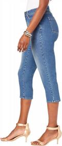 img 1 attached to Roamans Women'S Plus Size Capri Jeans In Denim