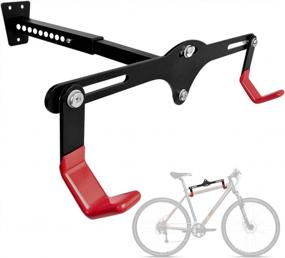 img 4 attached to Adjustable Bicycle Wall Hanger Hooks Holder Storage Rack For Indoor Bike Storage By Qualward