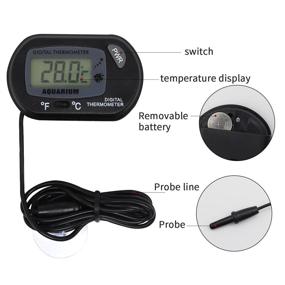 img 3 attached to Accurate Digital Aquarium Thermometer: VITKSTAR 2 Pack Fish Tank Water Terrarium Temperature Sensor