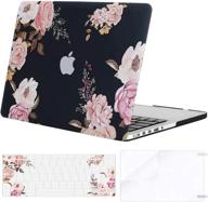 mosiso - комплект жесткого пластикового защитного чехла peony для macbook pro 15 дюймов с дисплеем retina - максимальная защита для модели a1398 выпуска 2015-2012 гг. логотип