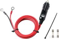 carviya 12v 24v heavy duty bold 16awg 15a 20a male plug cigarette lighter adapter power supply cable (choose your wire length) - ideal for car inverter, air pump, electric cup (10ft) логотип