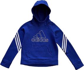 img 1 attached to 👧 Adidas Girls Pullover Sweatshirt Medium - Active's Finest Girls' Clothing