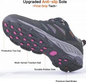 img 2 attached to Women'S Air Cushion Hiking Running Shoes Breathable Outdoor Sports Trail Trekking Sneakers