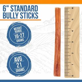 img 3 attached to Premium Quality K9Warehouse Bully Sticks - 6 Inch Standard Size Pack Of 12 For Dogs