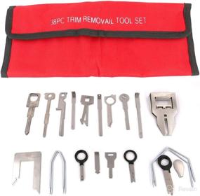 img 3 attached to 🛠️ UTSAUTO 38 Pcs Trim Removal Tool Kit: Ultimate Stereo CD Player Radio Removal Keys Tool Set