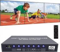 iseevy 4k uhd video wall controller for multi-screen display - supports 2x3, 3x2, and 2x2 configurations with 3840x2160@30 hdmi input logo