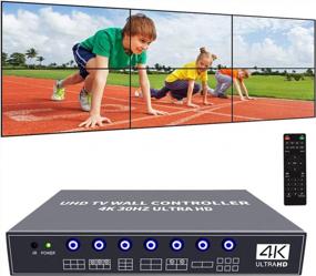 img 4 attached to ISEEVY 4K UHD Video Wall Controller For Multi-Screen Display - Supports 2X3, 3X2, And 2X2 Configurations With 3840X2160@30 HDMI Input