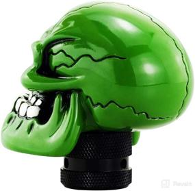 img 1 attached to 💀 Mavota Green Skull Manual/Automatic Gear Shift Knobs