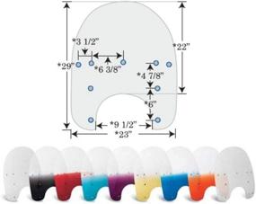 img 1 attached to Мемфис Шейдс MEP6224 пурпурный ветровой экран (пластиковая замена для Harley-Davidson 17")