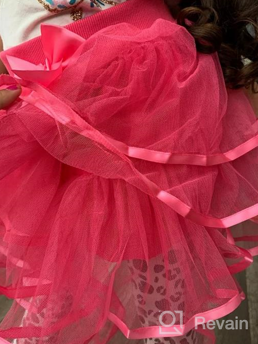 img 1 attached to BGFKS 4 Layered Tulle Tutu Skirt with Hairbow or Birthday Sash for Perfect Ballerina Look review by Evan Martinez