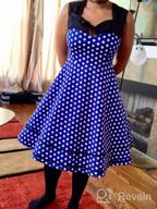 img 1 attached to Channel Your Inner Audrey Hepburn With Nihsatin'S Vintage Rockabilly Swing Dress review by Firman Harrington