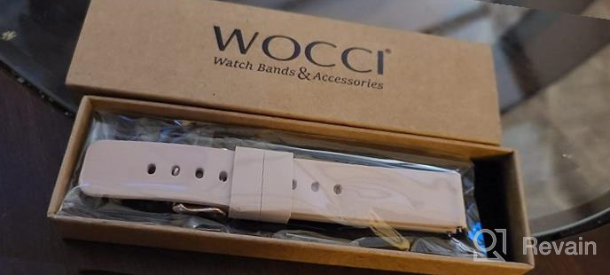img 1 attached to WOCCI Quick Release Silicone Watch Straps With Gold Buckle - Soft Rubber Replacement Bands In 14Mm, 18Mm, 20Mm, 22Mm, And 24Mm Sizes review by Joseph Hamilton