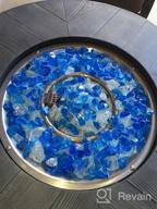 img 1 attached to 10 Pounds Cobalt Blue Recycled Fire Glass For Natural Or Propane Fire Pit, Gas Log Sets - Mr. Fireglass review by Kevin Ilango