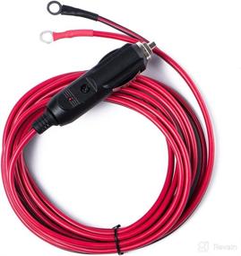 img 4 attached to 🔌 DEDC 12V 15A Cigarette Lighter Cable: 3M Power Supply Wire for Power Inverter