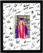 graduatepro 11x14 graduation signature board picture frame with 5x7 mat - perfect for wedding, birthday & guest book signing! logo