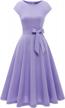 👗 homrain women's wedding guest formal cap dress for evening party cocktail aline dress for church, prom, and more logo