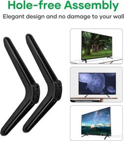 img 3 attached to TCL Roku 28 Inch Smart TV Stand - Replacement Table Top TV Base Legs for TCL Roku TV 28D2700 28S3750, with Screws