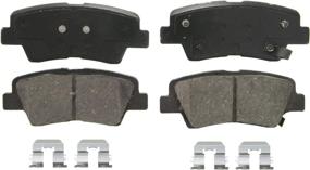 img 4 attached to 🏎️ Wagner QuickStop ZD1313 Ceramic Disc Brake Pad Set - High Performance for Assorted One Size Vehicles