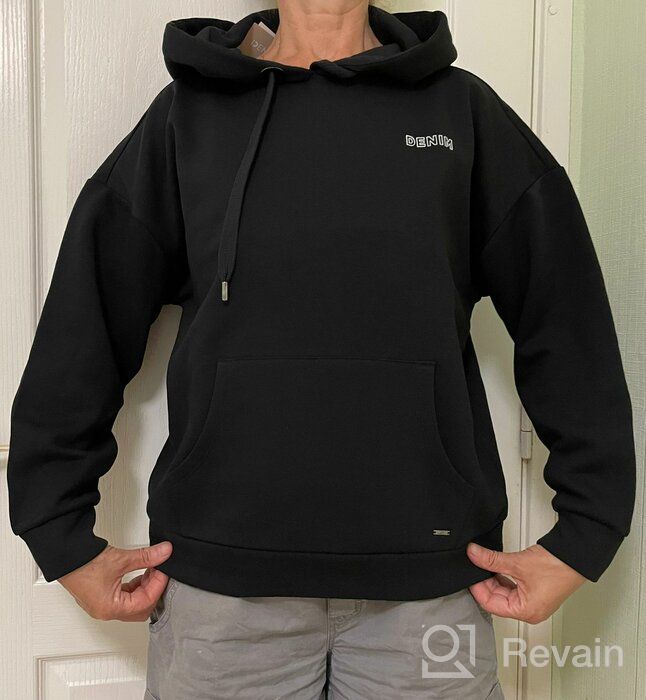 img 1 attached to Hoodie Tom Tailor, size L. deep black review by Edyta Maria ᠌