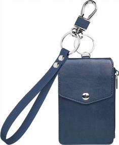 img 4 attached to Streamline Your Style With Teskyer'S Leather Wristlet Wallet Keychain