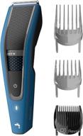 philips hc5612/15 hair clipper, black/blue, 18.4 x 12.8 x 3.4 inches логотип