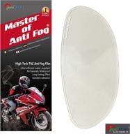 xii wy universal motorcycle helmet shield: anti-fog film, clear visor lens insert, fog resistant sticker - enhance visibility and safety logo