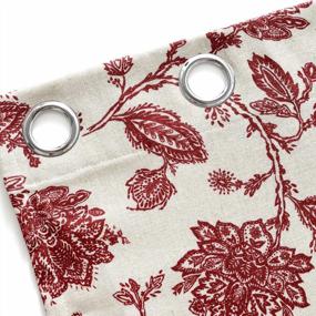 img 2 attached to Transform Your Space With DriftAway Freda Jacobean Floral Blackout Curtains