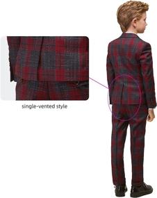 img 1 attached to ELPA Suits Childrens Classic Plaid Boys' Clothing ~ Suits & Sport Coats