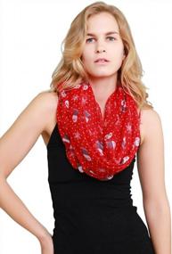 img 2 attached to Get Festive With MissShorthair'S Lightweight Christmas Infinity Scarf - Shop Now For Sheer Elegance!