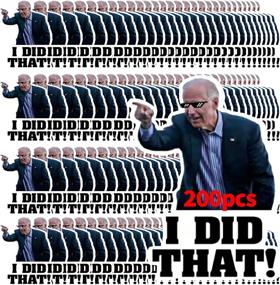 img 4 attached to 🤣 200PCS Biden I Did That Stickers: Funny Joe Biden Bumper Stickers That Capture the Moment!