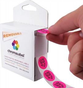 img 3 attached to ChromaLabel 0.75 Inch Round Retail Sale Labels, 1000 Stickers Per Dispenser Box, Imprinted: 25%