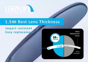 img 2 attached to 🕶️ LenzFlip High-Quality Replacement Lenses for Oakley Holbrook Sunglasses
