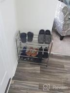 img 1 attached to Organize Your Shoes With FANHAO 4-Tier Stainless Steel Shoe Rack - 12 Pairs Storage For Closet, Entryway, Bedroom, And Dorm Room In Bronze review by Tony Nicholas