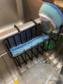 img 7 attached to SUS304 Stainless Steel 2-In-1 Sponge And Dish Brush Holder For Organized Kitchen Sink