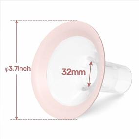 img 3 attached to NCVI Breast Pump Flanges 32Mm, Authentic Ncvi And Replacement Breast Pump Parts Made Without BPA, 2 Count(32Mm Flange)