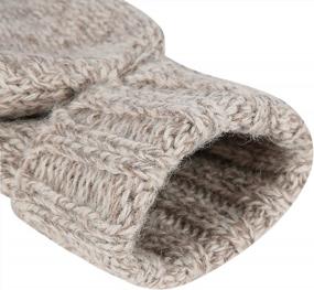img 2 attached to Warm And Convenient: HDE Women'S Winter Wool Fingerless Gloves With Convertible Mittens