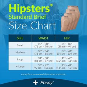 img 2 attached to TIDI Posey Hipsters, Unisex, Large – Washable, Comfortable & Low-Profile Hip Protection Pads – Latex-Free Hip Pads – Hip Protectors For Elderly Care, Seniors & Home Care (6016L)