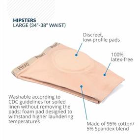 img 3 attached to TIDI Posey Hipsters, Unisex, Large – Washable, Comfortable & Low-Profile Hip Protection Pads – Latex-Free Hip Pads – Hip Protectors For Elderly Care, Seniors & Home Care (6016L)