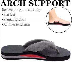 img 2 attached to MAIITRIP Women'S Arch-Supportive Cloth Strap Flip Flops For Maximum Comfort