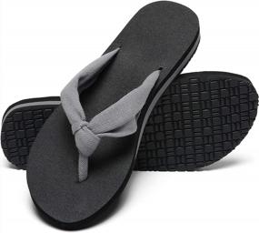 img 4 attached to MAIITRIP Women'S Arch-Supportive Cloth Strap Flip Flops For Maximum Comfort