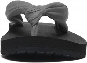 img 1 attached to MAIITRIP Women'S Arch-Supportive Cloth Strap Flip Flops For Maximum Comfort