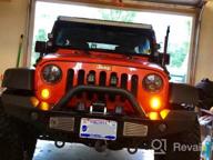 img 1 attached to Front LED Turn Signal Light Compatible With 2007-2017 Jeep Wrangler JK | LITEWAY Fender Side Marker Parking Lights review by Bennie Boss