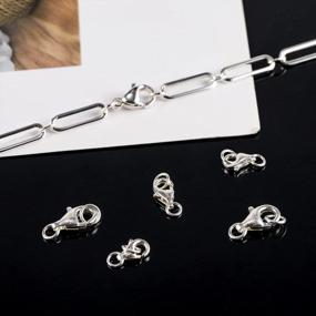 img 1 attached to 6 Pcs 925 Sterling Silver Lobster Claws Clasps With Open Jump Rings Connect Necklace Or Bracelet 8/9/11Mm(Silver)